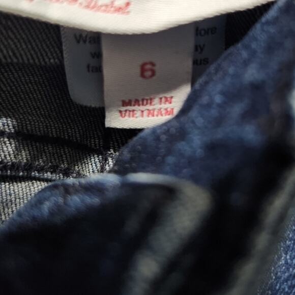 *5‎ for $25* Isabel Maternity Midi Blue Jean Shorts Size 6 - Picture 6 of 6